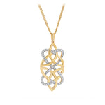 Product image of 14K Gold Diamond Celtic Knot Pendant from Solvar jewellery