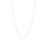 Stock image of 18k gold 18-inch diamond cut cable link chain 1