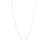 Stock image of 18k gold 18-inch diamond cut cable link chain 1