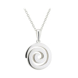 sterling silver spiral pendant s46361 from Solvar