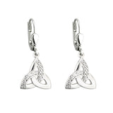 sterling silver celtic trinity knot drop earrings s33270 from Solvar