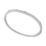 Product image of Sterling Silver Cz Trinity Knot Bangle from Solvar jewellery
