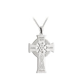 back side of four apostles celtic cross pendant s46605