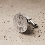 lifestyle image of History of Ireland cufflinks from Solvar
