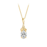 14k gold lab diamond trinity knot necklace s47283 from Solvar