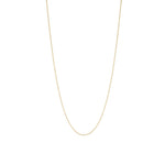 Stock image of 18-inch gold light flat curb chain 1
