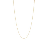 Stock image of 18-inch gold light flat curb chain 1