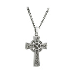 sterling silver oxidised celtic cross pendant s46456 from Solvar