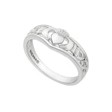 sterling silver claddagh wishbone ring s2595 from Solvar