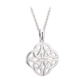 sterling silver four trinity knot pendant s44751 from Solvar