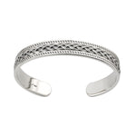 sterling silver heavy celtic knot bangle s5959 from Solvar