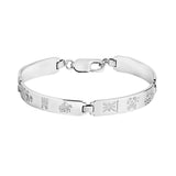 silver history of ireland 4 link bracelet S5711 from Solvar
