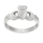 stock image 2 of silver ladies claddagh ring s2543
