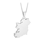 Product image of Sterling Silver Small Map Of Ireland Necklace from Solvar jewellery