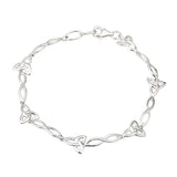 celtic style trinity knot bracelet s5747 from Solvar