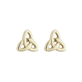 14K gold small trinity knot stud earrings s3077 from Solvar