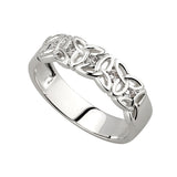 14K white gold diamond trinity knot band s2720 from Solvar